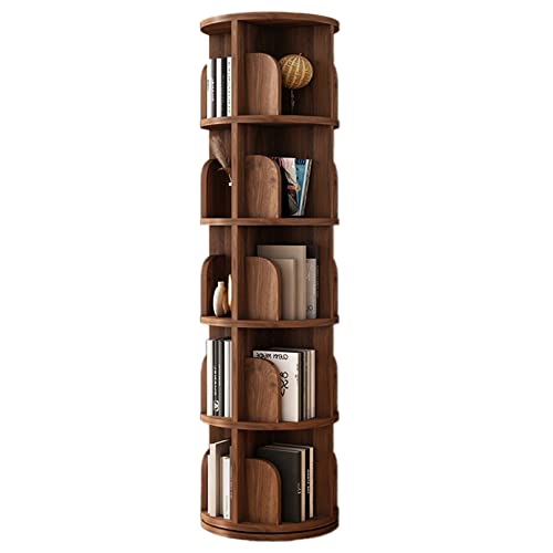 Kinder-Bücherregal Massivholz 360° drehbares Bilderbuchregal Bodenecke Zeitschriftenständer Bücherregal Wohnzimmer Runder Couchtisch (Größe: 39x99cm) von SKORDO