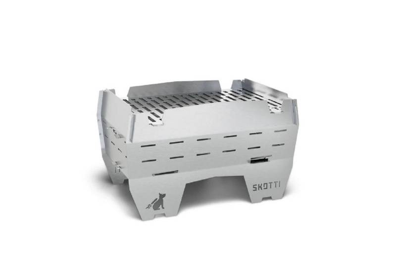 SKOTTI Gasgrill Skotti Grill Mini Holzkohlegrill Campinggrill faltbar mit Tasche von SKOTTI