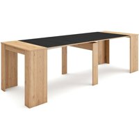 Ausziehbarertisch, Multifunktionaler ausziehbarer, 260, Für 12 Gäste, Esszimmertische, Moderner Stil, Eiche Schwarz - Skraut Home Ausziehbarertisch, Multifunktionaler ausziehbarer, 260, Für 12 Gäste, Esszimmertische, Moderner Stil, Eiche Schwarz - Skraut Home von SKRAUT HOME