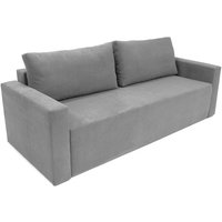 Skraut Home - Schlafsofa cloud, hellgrau, umwandelbar in ein Bett, Truhe. Maximale Entspannung und Komfort mit dem Schiebeöffnungssystem.225x92x92cm. von SKRAUT HOME