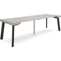 Ausziehbarertisch, Multifunktionaler ausziehbarer, 260, Für 12 Gäste, Hölzerne Beine, Moderner Stil, Zementgrau - Skraut Home Ausziehbarertisch, Multifunktionaler ausziehbarer, 260, Für 12 Gäste, Hölzerne Beine, Moderner Stil, Zementgrau - Skraut Home von SKRAUT HOME