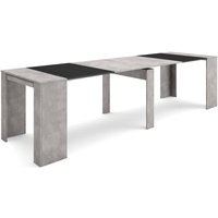 Skraut Home - Ausziehbarertisch, Multifunktionaler ausziehbarer, 300, Für 14 Gäste, Esszimmertische, Moderner Stil, Zementgrau Skraut Home - Ausziehbarertisch, Multifunktionaler ausziehbarer, 300, Für 14 Gäste, Esszimmertische, Moderner Stil, Zementgrau von SKRAUT HOME