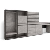 Skraut Home - Schuhregal, Schuhschrank, Schuhaufbewahrung, 297x145x35 cm, Für Schlafzimmer, Zimmer, Offener Kleiderschrank, Kommode mit Schubladen, Skraut Home - Schuhregal, Schuhschrank, Schuhaufbewahrung, 297x145x35 cm, Für Schlafzimmer, Zimmer, Offener Kleiderschrank, Kommode mit Schubladen, von SKRAUT HOME