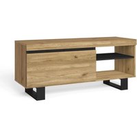 TV-Möbel Mod.Natural 'Eiche/Schwarz', 1 Tür und 2 Wohnungen, Wohnzimmer, 120x40x53cm - Skraut Home TV-Möbel Mod.Natural 'Eiche/Schwarz', 1 Tür und 2 Wohnungen, Wohnzimmer, 120x40x53cm - Skraut Home von SKRAUT HOME