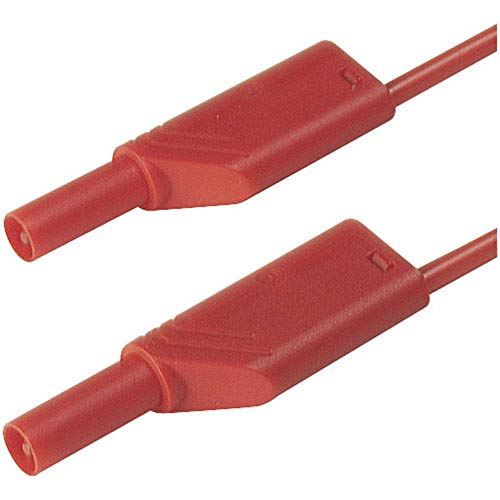 Aderendhülsen von Sicherheit [Stecker A Leiste 4 mm – Stecker A Leiste 4 mm] 0.50 m rot SKS Hirschmann MLS WS 50/2 5 RT von SKS-HIRSCHMANN