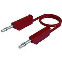 Sks Hirschmann co mln sil 50/1 Messleitung [Lamellenstecker 4 mm - Lamellenstecker 4 mm] 0.50 m ROT von ROT