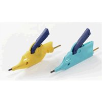 Sks Hirschmann - kleps fp 2B Krokodilklemmen-Set Steckanschluss 0.64 mm Ohne Messkategorie Grün, Gelb von SKS Hirschmann