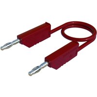 Sks Hirschmann co mln 50/2,5 Messleitung [Lamellenstecker 4 mm - Lamellenstecker 4 mm] 0.50 m ROT 1 von ROT