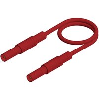 SKS Hirschmann MLS SIL GG 100/1 Sicherheits-Messleitung [Lamellenstecker 4 mm - Lamellenstecker 4 m von ROT