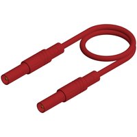 Sks Hirschmann mls gg 100/2,5 rt Sicherheits-Messleitung [Lamellenstecker 4 mm - Lamellenstecker 4 m von ROT