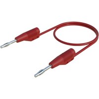 Sks Hirschmann mvl f 2/25 Messleitung [Lamellenstecker 2 mm - Lamellenstecker 2 mm] 25.00 cm ROT 1 s von ROT