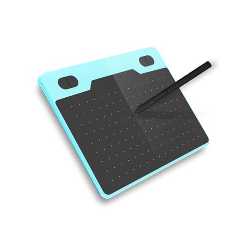 Elektronisches handgezeichnetes Tablet, kompatibel mit Mehreren Systemen, Lesegeschwindigkeit bis zu 233 Punkte/Sekunde, beidhändiges Design,Blue von SKUBIS
