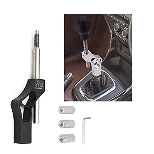 SKUNTUGUANG Verstellbare Verlängerung für Schaltknauf, aus Edelstahl, Schwarz von SKUNTUGUANG