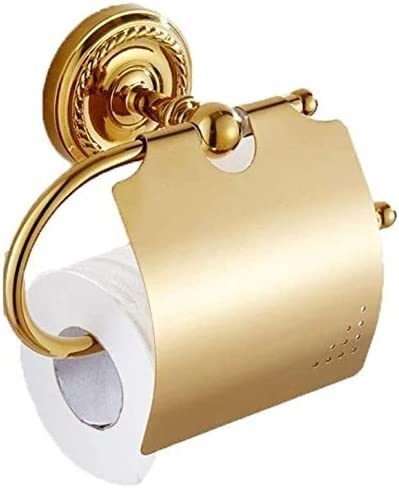 SKUZA Toilettenpapierhalter, Toilettenpapierhalter aus massivem Messing, klassisches Badezimmerzubehör, Toilettenpapierrollenhalter von SKUZA