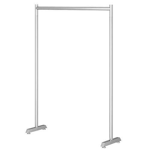 Garderobenständer Kommerzielle Robuste Kleiderstange, Silberner Kleiderständer Aus Edelstahl Zum Aufhängen Von Kleidung, Röcken, Freistehender Kleiderablage Für Schlafzimmer, Wäsches(Size:80X40X160CM) von SKVLF