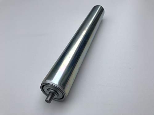 Tragrolle Tragrollen Rolle Rollen Stahl Ø 40 mm mit Federachse für Rollenbahn (Länge: 400 mm) von SKX Material Handling