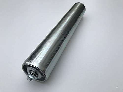 Tragrolle Tragrollen Rollen aus Stahl mit Stahlachse für Rollenbahn Ø 50 mm (Länge: 150 mm) von SKX Material Handling