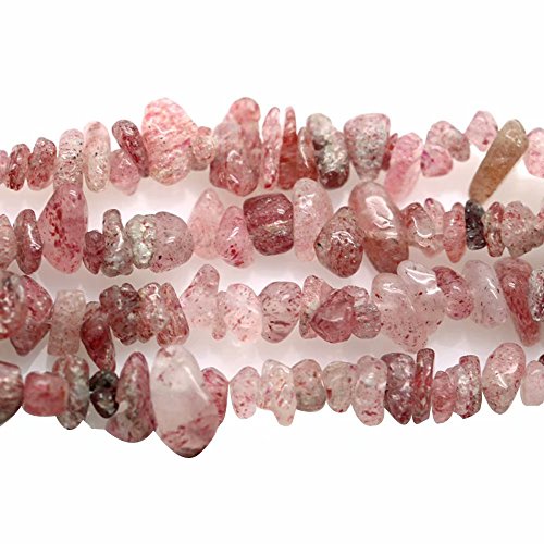 Chips Strawberry Quarz 3-8mm Perlen zum Auffädeln Natur Kristalle und Edelsteine Chips Perlen Approx 80cm Stränge Chips Strawberry Quarz 3-8mm Perlen zum Auffädeln Natur Kristalle und Edelsteine Chips Perlen Approx 80cm Stränge von SKYBEADS