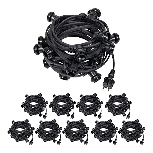 SKYLANTERN® LED Lichterkette 100m Außen weiß – IP65 wasserdicht – Profi-Qualität LED Lichterkette für Garten & Terrasse von SKYLANTERN