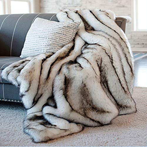 Kuscheldecke Flauschig Decke Fleecedecke - Wohndecke Weich, Sofadecke, Imitation Fuchsdecke Webpelz Wurf, Kunstleder-Decke, Decke Couch Blanket, Wohn-Kuscheldecken -200X150 cm von SKYLYZH