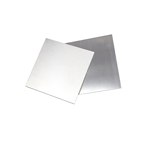 304 Edelstahlblech, Metallblech zum Basteln, gebürstete Oberfläche, flache Bleche aus Metall für Küche, Heimwerker, Handwerk, 2 Stück, 100 x 100 mm, Dicke: 1 mm 304 Edelstahlblech, Metallblech zum Basteln, gebürstete Oberfläche, flache Bleche aus Metall für Küche, Heimwerker, Handwerk, 2 Stück, 100 x 100 mm, Dicke: 1 mm von SKYPRO