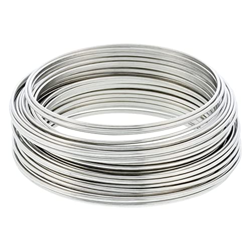 304 Edelstahldraht, 1,8 mm, weicher Stahldraht, massiver blanker Edelstahldraht, einsträngig, weicher Eisendraht, rostfrei, Basteldraht von SKYPRO
