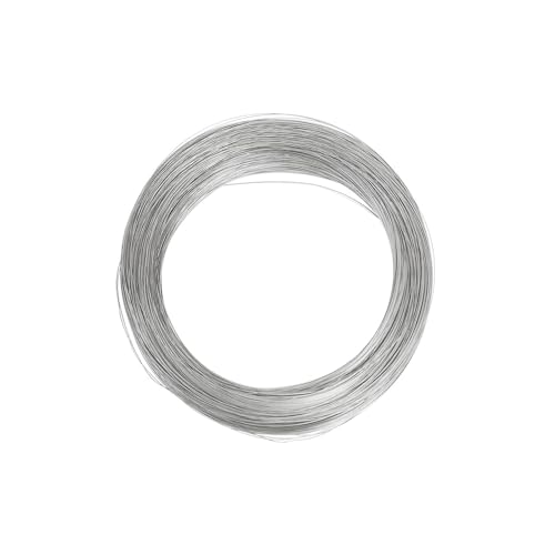304 Edelstahldraht, 0,8 mm, weicher Stahldraht, massiv, blanker Edelstahldraht, einsträngig, weicher Eisendraht, rostfrei, Basteldraht von SKYPRO