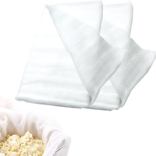 Chef Grade Käsetücher, wiederverwendbar, zum Abseihen von Suppen, Dämpfen von Gemüse, Käse und mehr, ungebleicht, 2 Meter (2 Stück) von SKYPRO