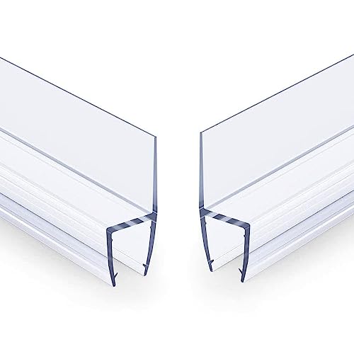 Dichtungsband für Glastüren, Silikon, für Badewanne, Dusche, Zugluftstopfen, Büro, Balkontür und Fenster, 8 mm, 2 m, 2 Stück Dichtungsband für Glastüren, Silikon, für Badewanne, Dusche, Zugluftstopfen, Büro, Balkontür und Fenster, 8 mm, 2 m, 2 Stück von SKYPRO