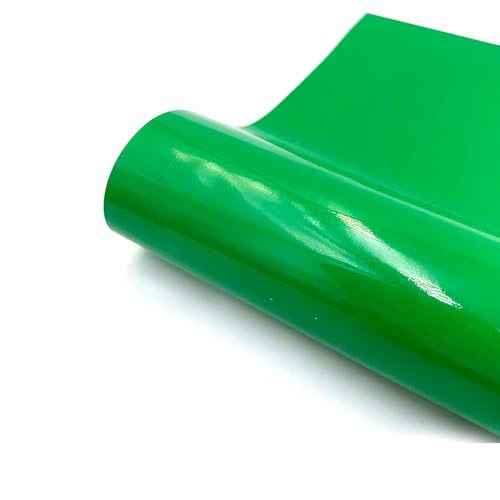 SKYPRO Permanentes Vinyl-Rollenbündel – 30 x 100 cm, 1 Packung grüne permanente selbstklebende Vinyl-Rollen + 1 Packung Transferband, kompatibel mit den meisten Schneidemaschinen, für Party-Dekoration von SKYPRO
