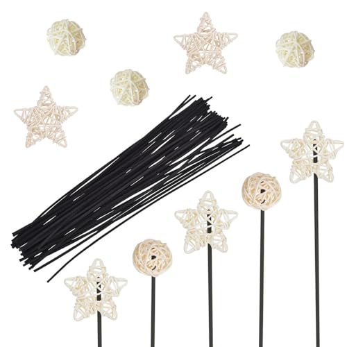 Schilfrohr-Diffusor-Sets, natürliches Rattan-Duft-Diffusor mit Blume, Ersatz-Rattanstäbchen für Heimdekoration, Hotel, Aromatherapie, Spa – Set D Schilfrohr-Diffusor-Sets, natürliches Rattan-Duft-Diffusor mit Blume, Ersatz-Rattanstäbchen für Heimdekoration, Hotel, Aromatherapie, Spa – Set D von SKYPRO
