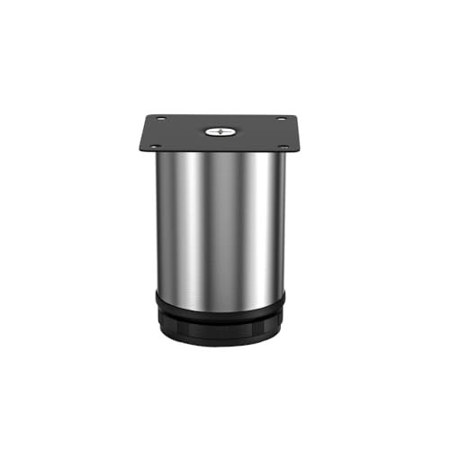 Verstellbare Beine aus Edelstahl, 80 mm, silberfarben, runde Schrankbeine für Couchtisch, Schrank, Schreibtisch, Sofa, Regale, DIY-Möbel, 1 Stück Verstellbare Beine aus Edelstahl, 80 mm, silberfarben, runde Schrankbeine für Couchtisch, Schrank, Schreibtisch, Sofa, Regale, DIY-Möbel, 1 Stück von SKYPRO