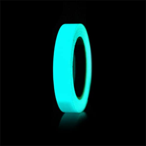 Wasserdichte, leuchtende Bänder, leuchtet im Dunkeln, selbstklebendes Klebeband, Bühnendekorationsaufkleber, Zubehör, Hellblau, 1,2 cm x 3 m von SKYPRO
