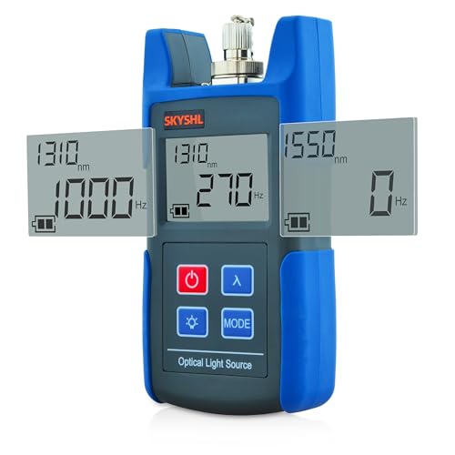 SKYSHL 1310nm 1550nm LWL Optische Lichtquelle für Optische Fasern SM Lichtquelle-Faser-Optik Optical Fiber Light Source mit SC FC ST LC UPC(SS103S-11) von SKYSHL