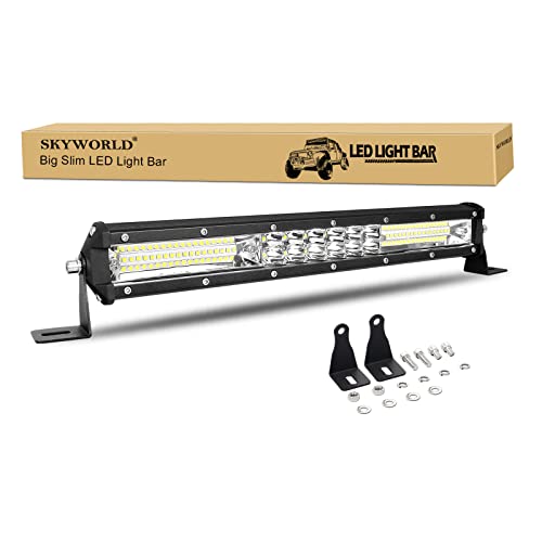 15 Zoll LED Arbeitslichtleiste, SKYWORLD 38CM 144W 7D LED Zusatzscheinwerfer LED Scheinwerfer Flutlicht 12V 24V 6000K Offroad beleuchtung für Auto 4x4 SUV Lkw Boot Traktor 15 Zoll LED Arbeitslichtleiste, SKYWORLD 38CM 144W 7D LED Zusatzscheinwerfer LED Scheinwerfer Flutlicht 12V 24V 6000K Offroad beleuchtung für Auto 4x4 SUV Lkw Boot Traktor von SKYWORLD