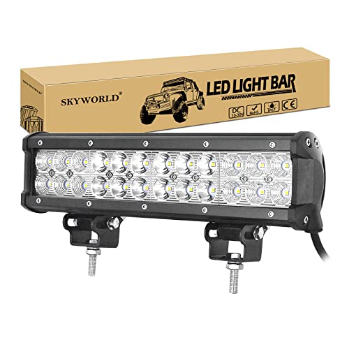 SKYWORLD 12 Zoll 30cm 72W Led Arbeitsscheinwerfer Bar, Led Bar Offroad Zusatzscheinwerfer Scheinwerfer 12V 24V Auto LED Arbeit Licht Bar Wasserdicht für SUV UTV ATV KFZ Traktor Truck 4x4 lightbar SKYWORLD 12 Zoll 30cm 72W Led Arbeitsscheinwerfer Bar, Led Bar Offroad Zusatzscheinwerfer Scheinwerfer 12V 24V Auto LED Arbeit Licht Bar Wasserdicht für SUV UTV ATV KFZ Traktor Truck 4x4 lightbar von SKYWORLD