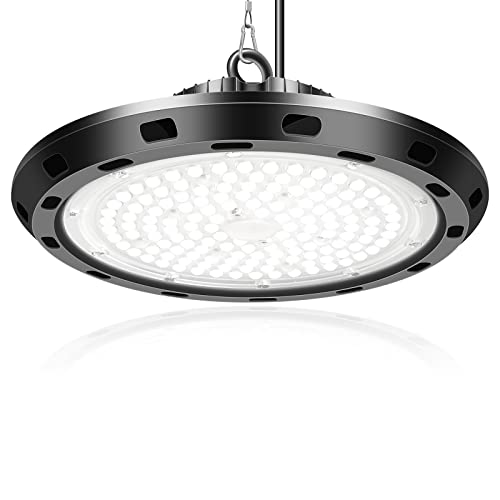 SKYWORLD LED Werkstatt Deckenleuchte 100W LED UFO Industrielampe, 10000LM LED Hallenstrahler, UFO Hallenleuchte 5000K Hallenbeleuchtung, LED High Bay Licht für Hallenbeleuchtung Werkstattbeleuchtung von SKYWORLD