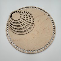 Häkelboden Rund Für Häkelkorb in Verschiedenen Größen - Korbboden Zum Häkeln, Holzboden, Holz von SKleineTraumfabrik