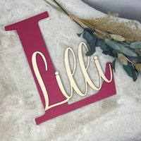 Türschild, Namensschild, Personalisiertes Neugeborengeschenk von SKleineTraumfabrik