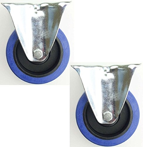 2 Stück 100mm Blue Wheels Bockrollen Transportrollen Elastik blau 180kg / Rad - INDUSTRIEQALITÄT (2 x Bock) 2 Stück 100mm Blue Wheels Bockrollen Transportrollen Elastik blau 180kg / Rad - INDUSTRIEQALITÄT (2 x Bock) von SL-Rollen