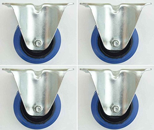 4 Stück 80mm Blue Wheels Bockrollen Transportrollen 140kg / Rad - INDUSTRIEQALITÄT (4 x Bock) 4 Stück 80mm Blue Wheels Bockrollen Transportrollen 140kg / Rad - INDUSTRIEQALITÄT (4 x Bock) von SL-Rollen