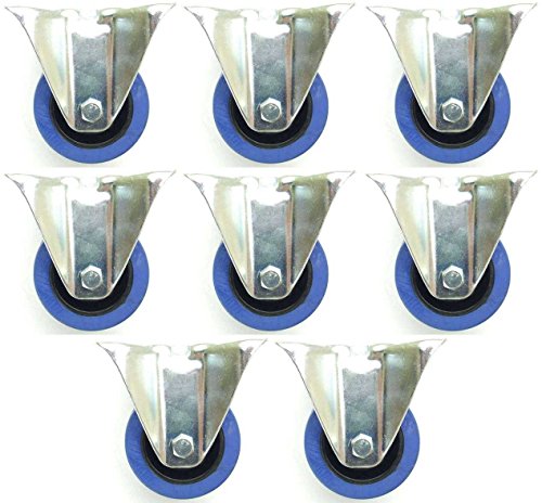 8 Stück 80mm Blue Wheels Bockrollen Transportrollen 140kg / Rad - INDUSTRIEQALITÄT (8 x Bock) 8 Stück 80mm Blue Wheels Bockrollen Transportrollen 140kg / Rad - INDUSTRIEQALITÄT (8 x Bock) von SL-Rollen