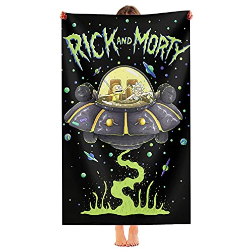 SL-YBB Rick and Morty Strandtuch Home Outdoor Sport Reisetuch Badezimmer Schwimmbad Handtuch Strandtuch Bademantel Baden Schwimmen (Rick7,80 x 135 cm) von SL-YBB