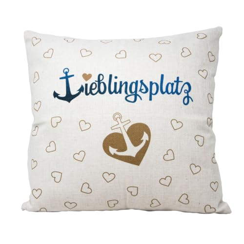 SL. Geschenke Kissenbezug Lieblingsplatz 40x40cm von SL. Geschenke