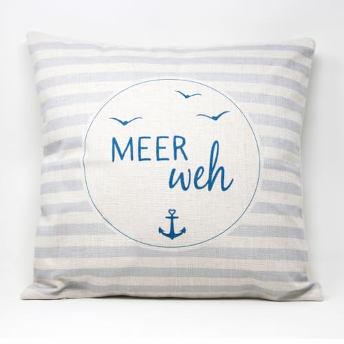 SL. Geschenke Kissenbezug Meer WEH 40x40 cm von SL. Geschenke