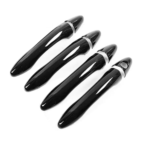 SLAHAJ Griffverkleidung Für Kia Optima K5 2011-2015 Smart Auto Carbon Fiber Stil Außentür Griff Form Abdeckung Trim Aufkleber Dekor Auto Außentür Griff(Black) von SLAHAJ