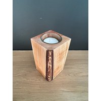 Holz Teelichthalter von SLATEandWOOD