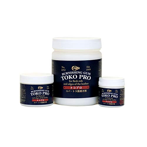 Toko Pro Poliergummi für Kanten auf Öl-Hellbraun- und pflanzlichem Leder, 100 g Dose von SLC