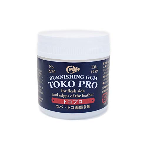 Toko Pro Poliergummi für Kanten auf Öl-Hellbraun- und pflanzlichem Leder, 50 g Dose von SLC