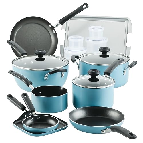 20 PC Easy Clean Aluminium Nicht -Stick -Kochgeschirrtöpfe und Pfannen -Set von SLCHJX